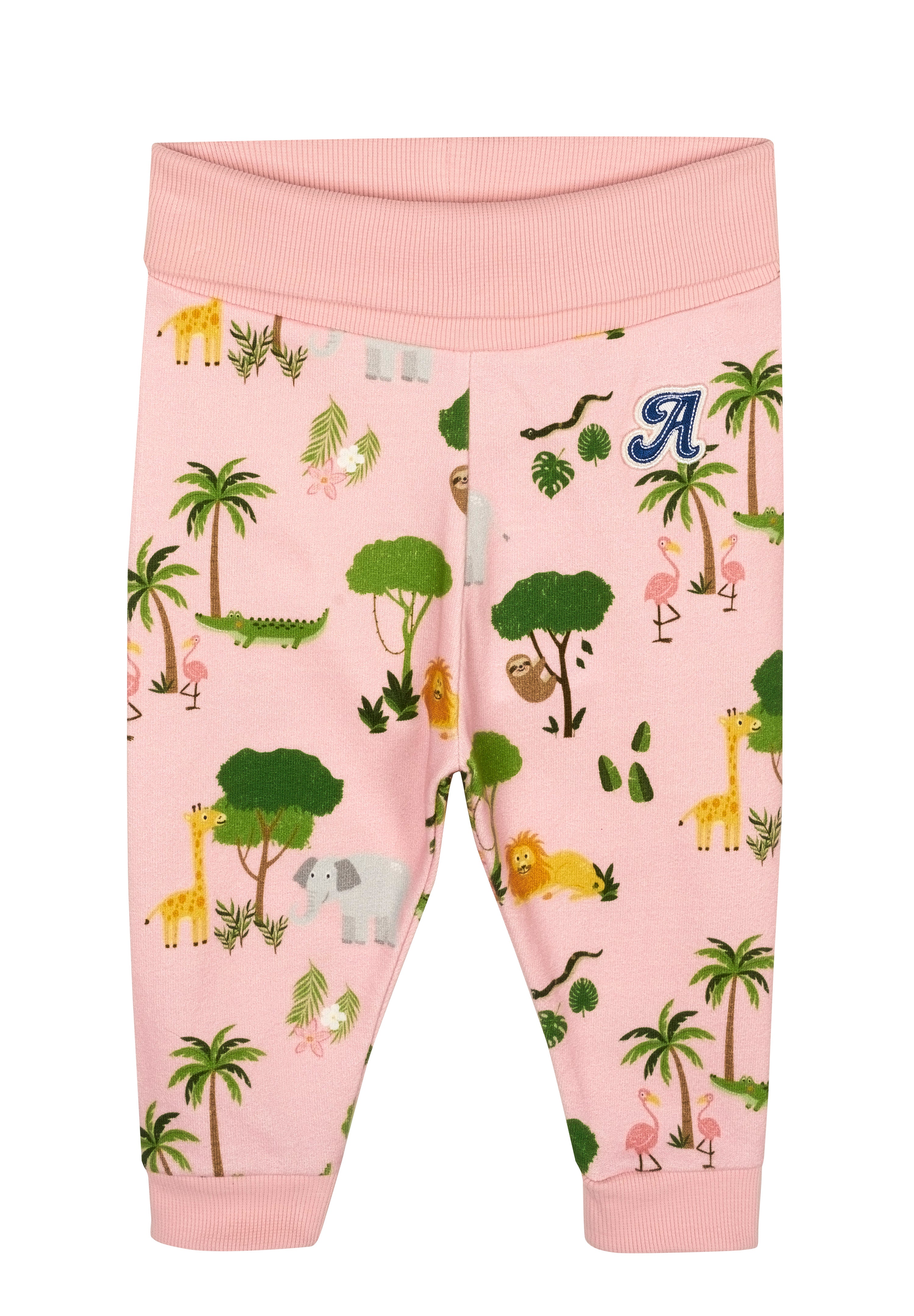 Jogginghose mit Rippbündchen - Pinkesque Jungle