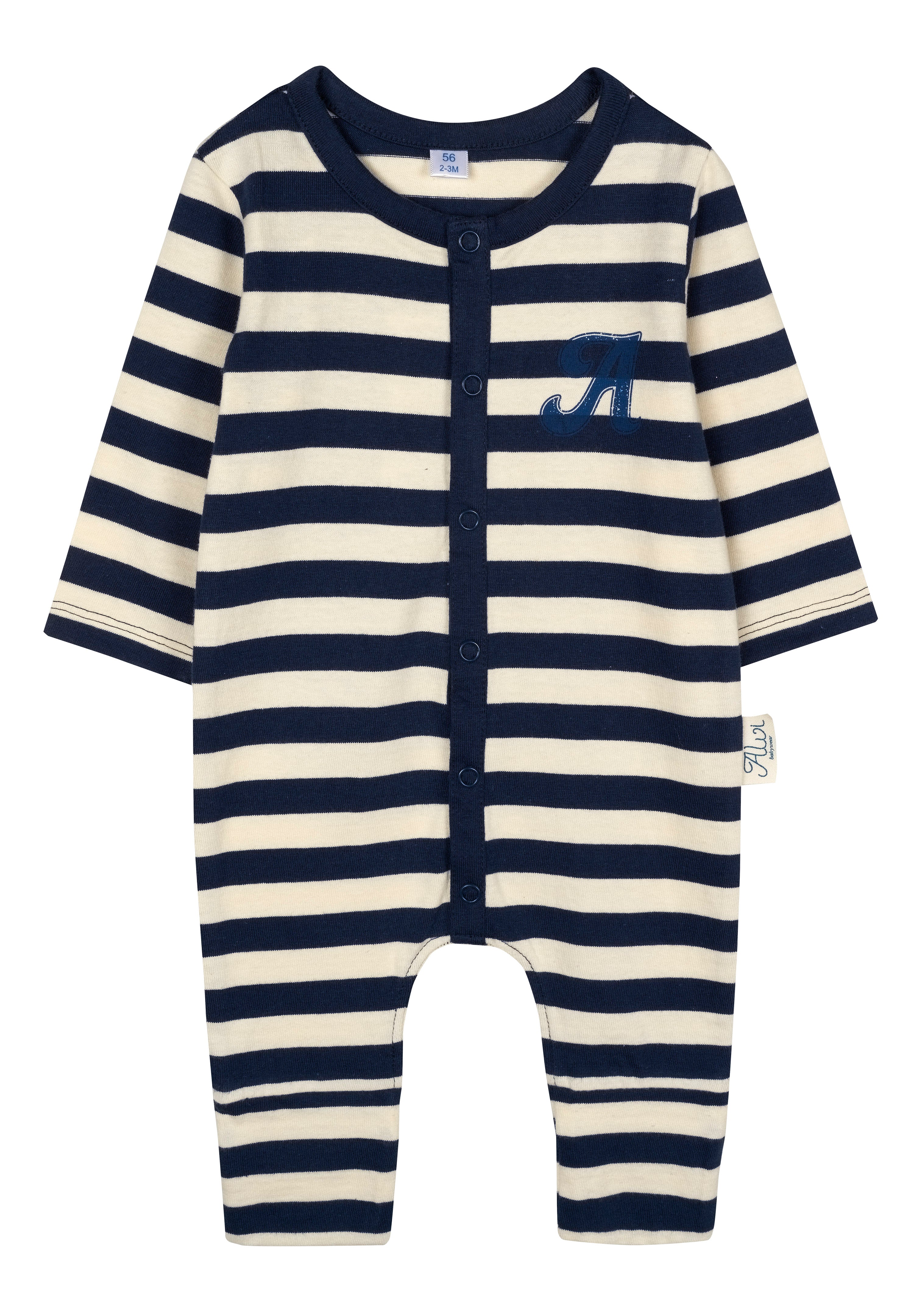 Strampler - Black Iris Stripe