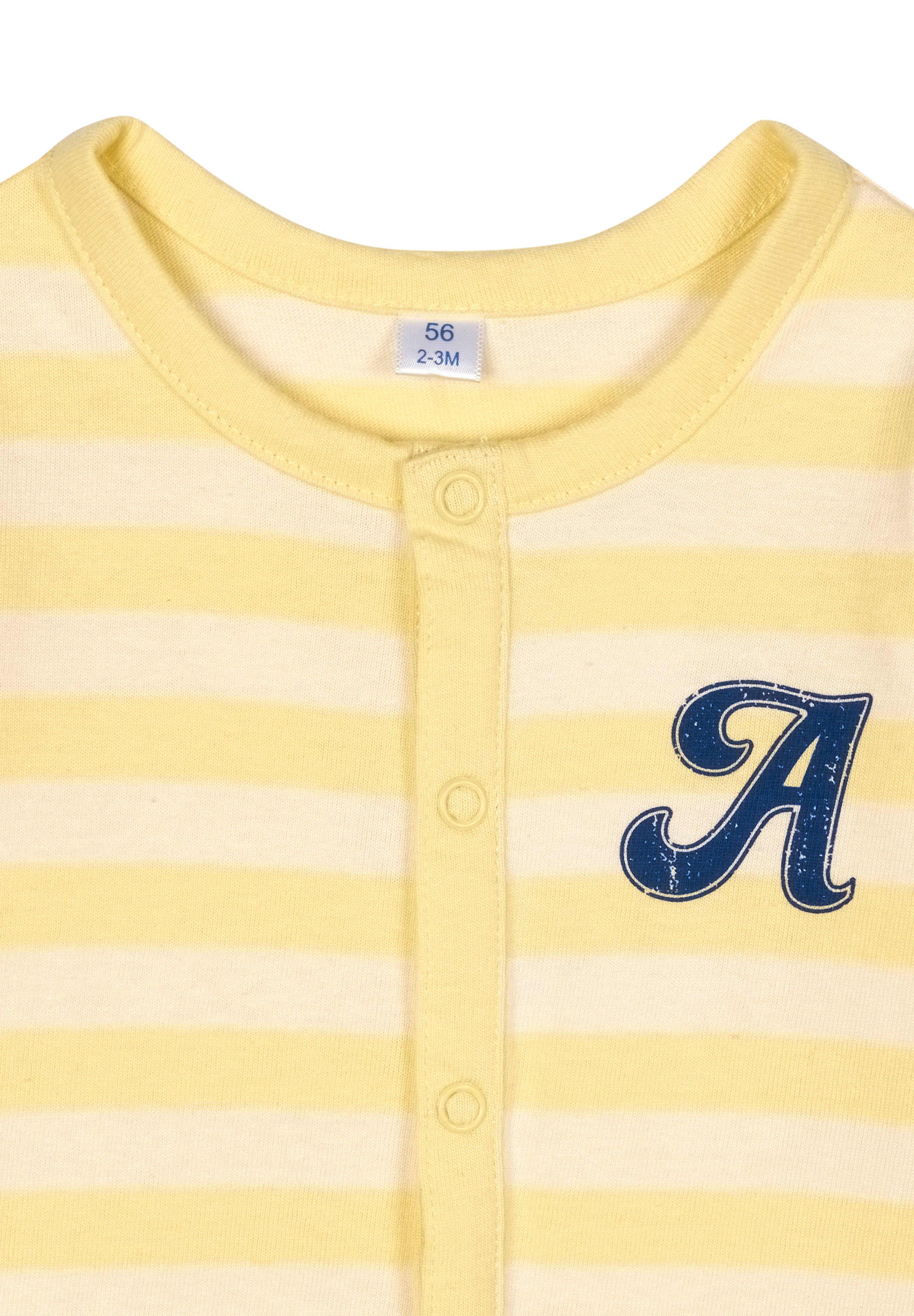 Strampler - French Vanilla Stripe