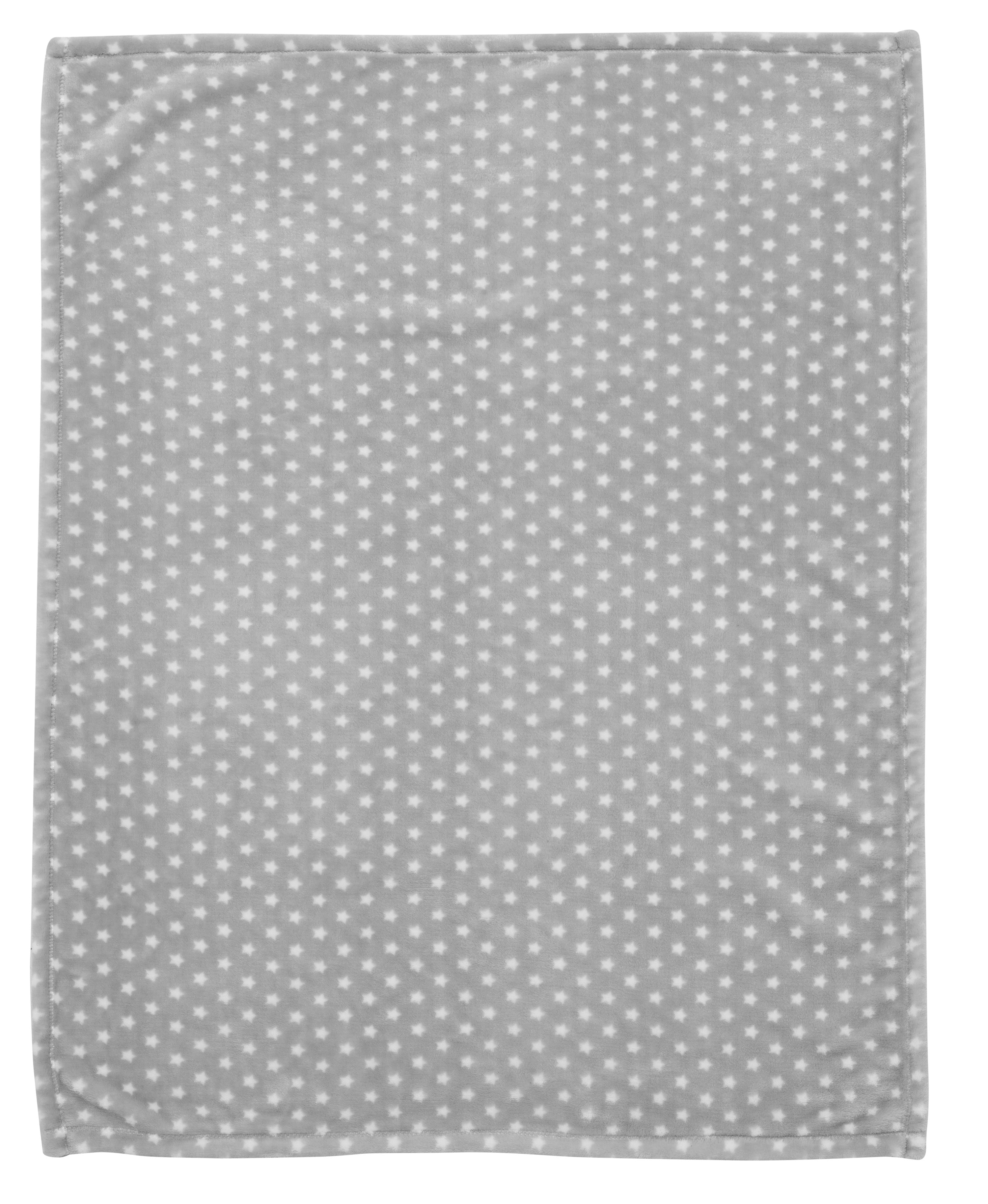 Mikrofaserdecke (UV50+) - Stars silber