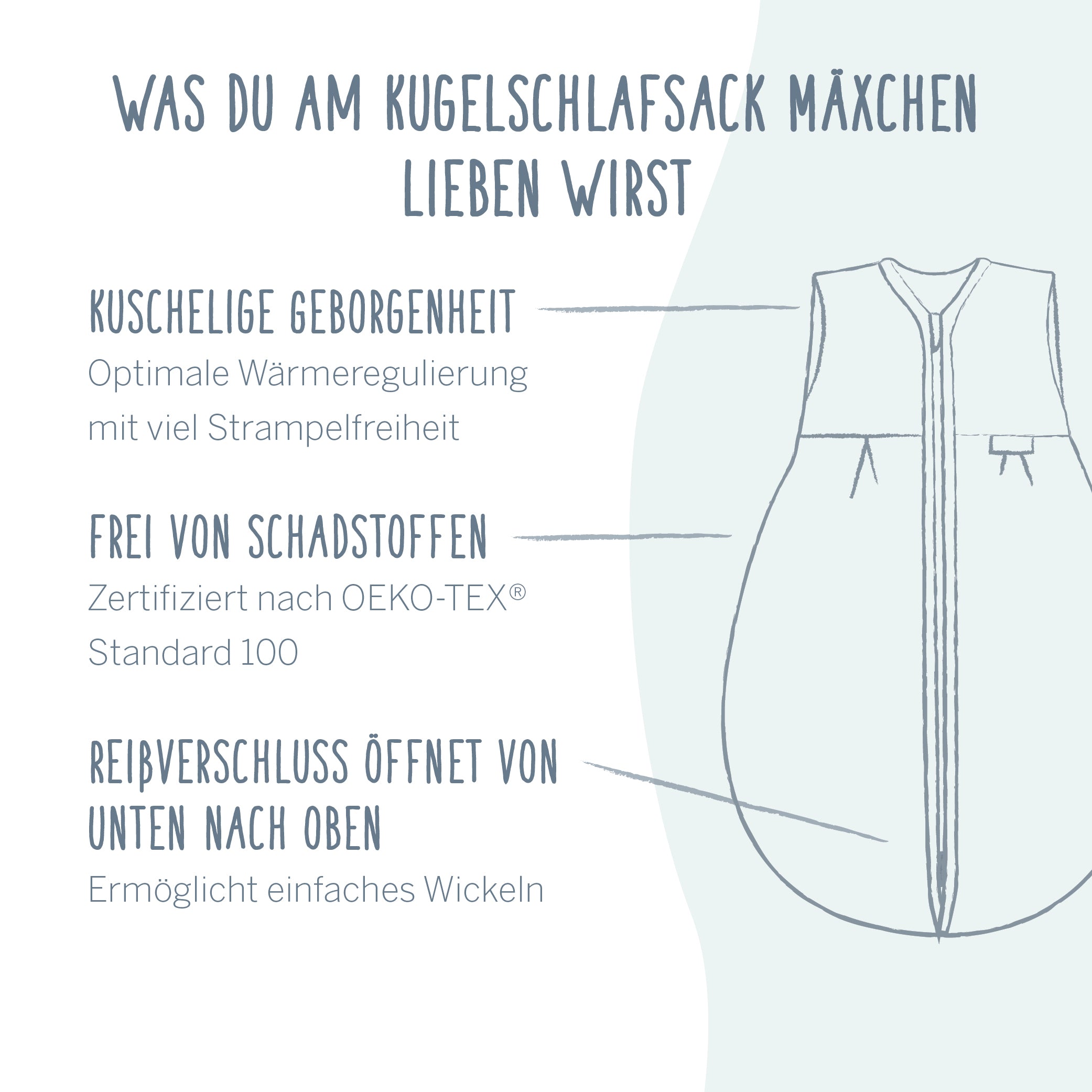 Mäxchen Light Special Fabric (BIO Baumwolle) - Felpa Nap mint