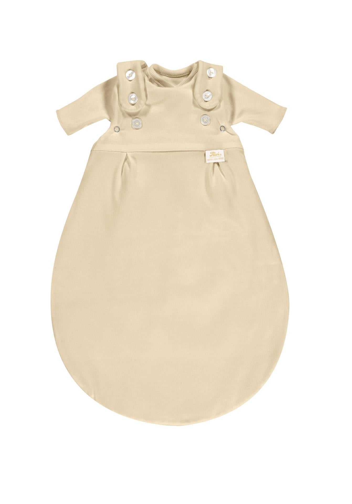 Frühchenschlafsack mit Innensack Interlock + Tuch, natur