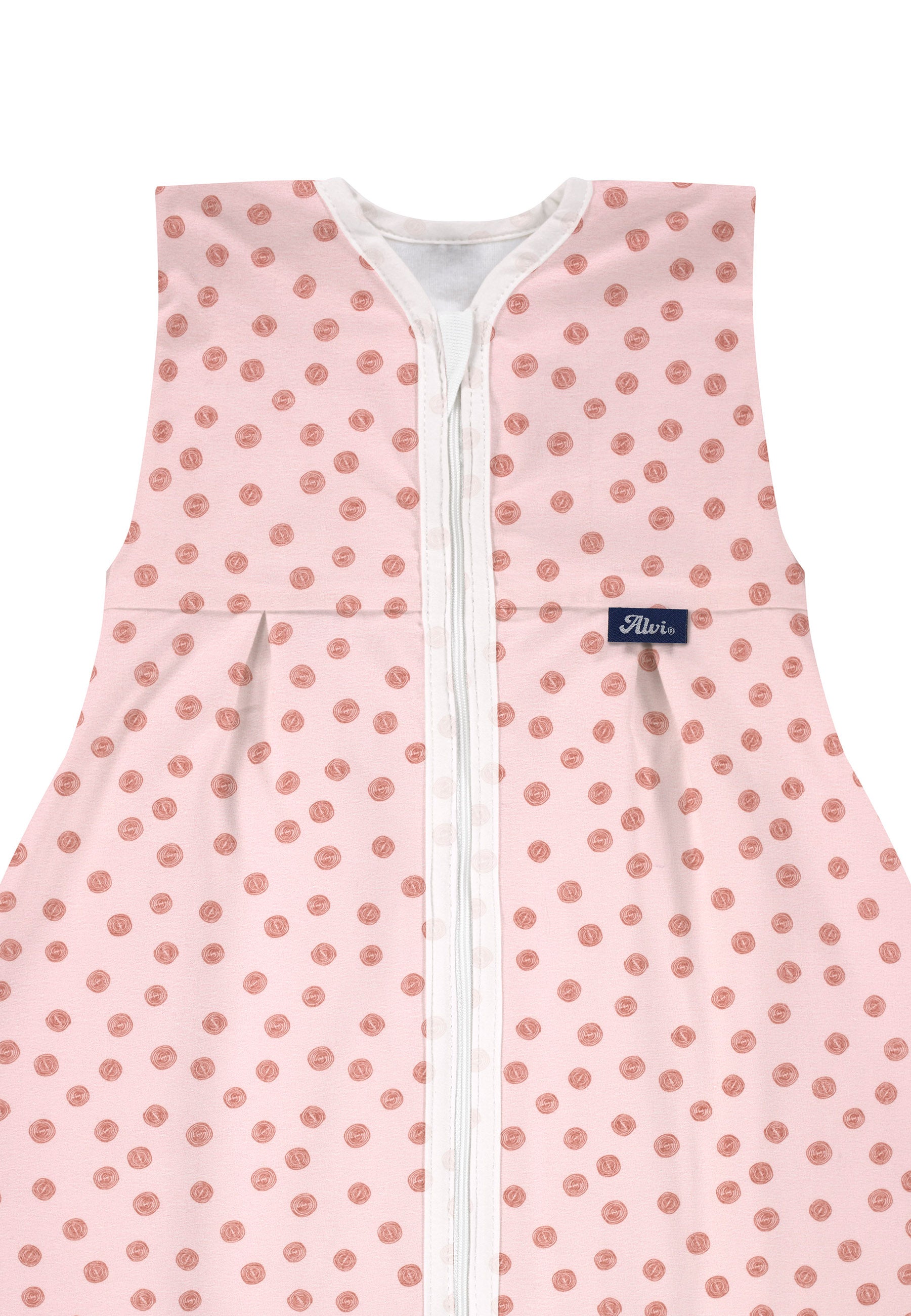 Kugelschlafsack Molton Sommer (BIO-Baumwolle) - Curly Dots