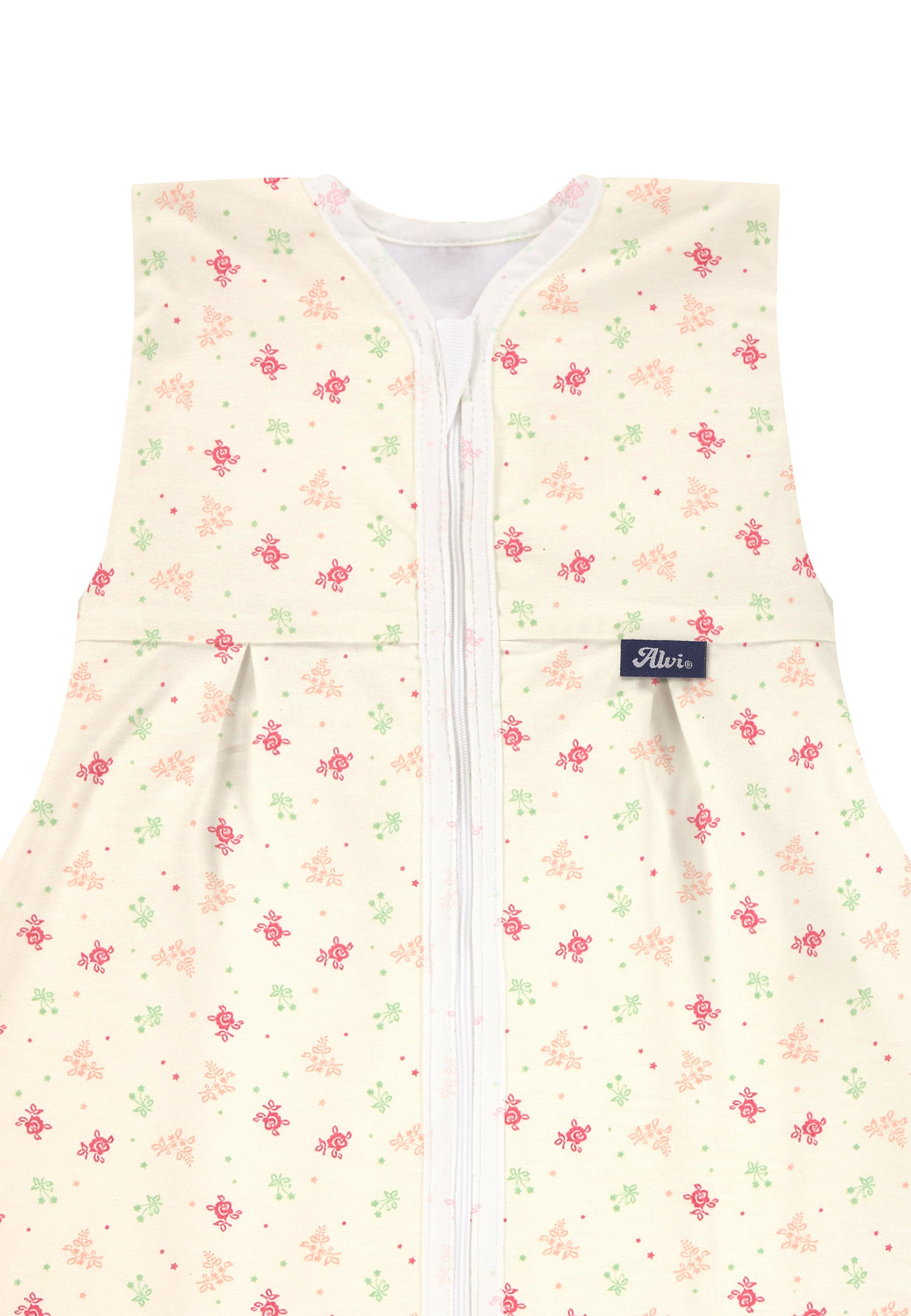 Kugelschlafsack Molton Sommer (BIO-Baumwolle) - Rose Garden