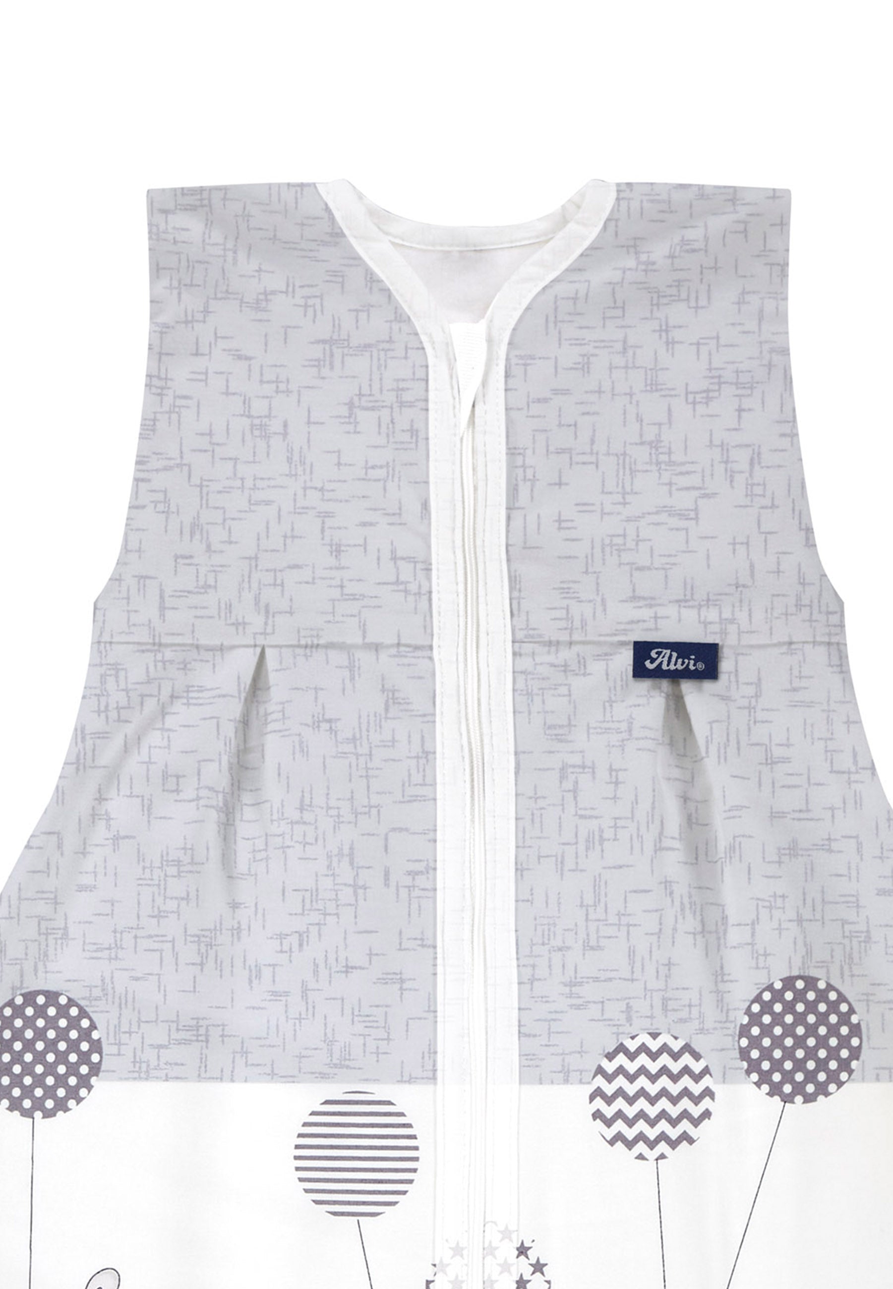 Kugelschlafsack Molton (Sommer) -  Hippo silber