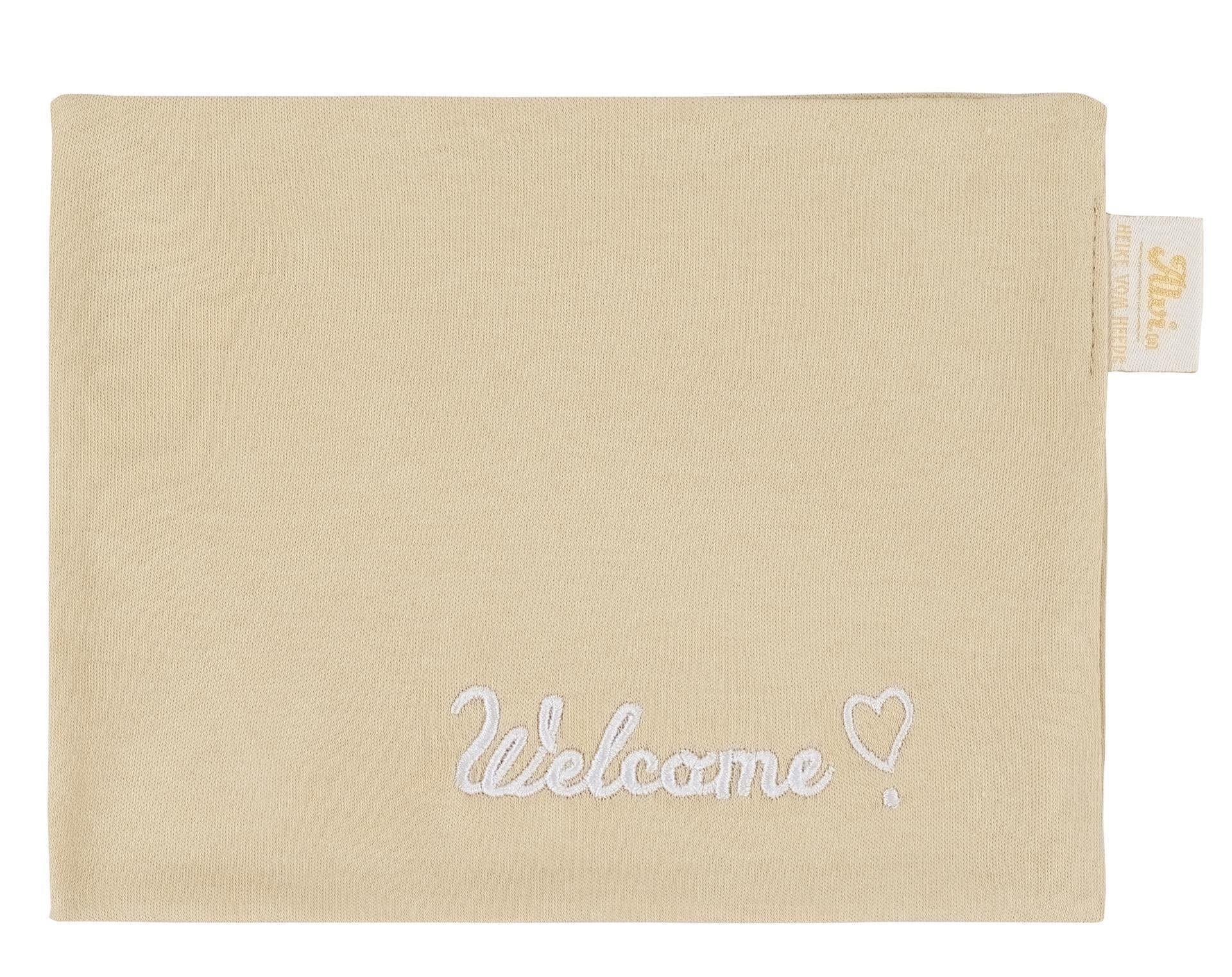 Frühchenschlafsack mit Innensack + Tuch, natur