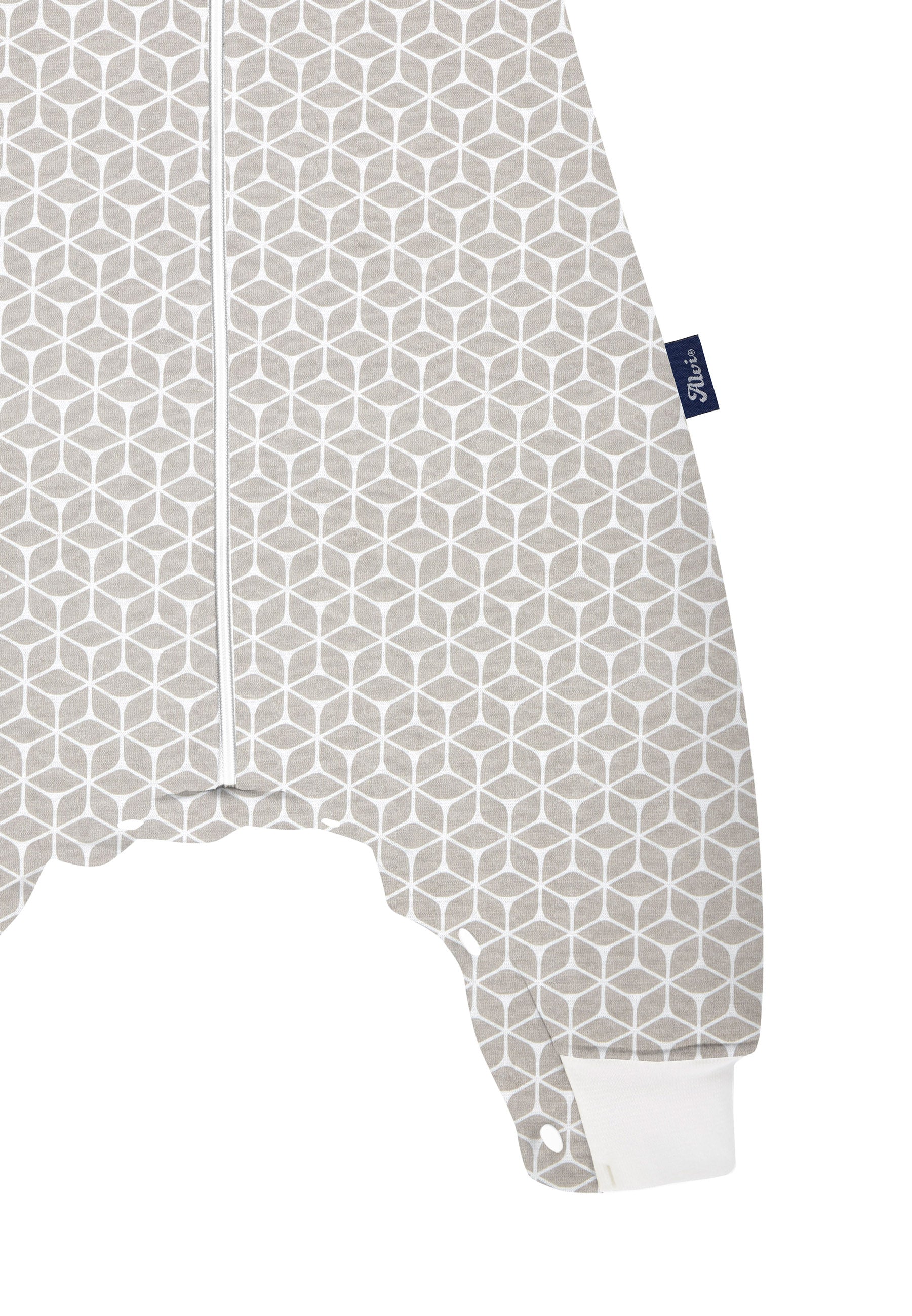 Schlafsack mit Beinen - Graphic taupe