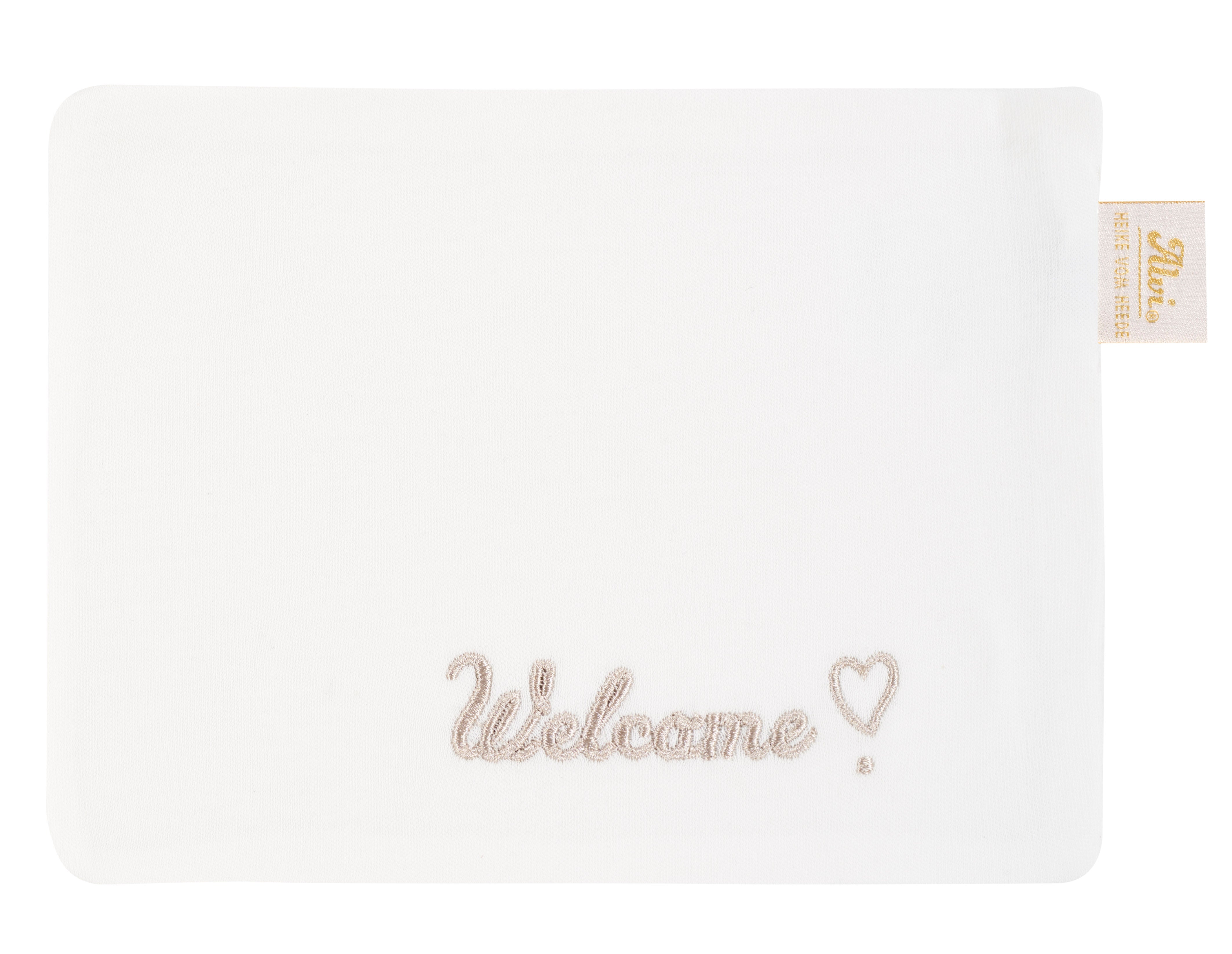 Frühchenschlafsack mit Innensack + Tuch, weiß